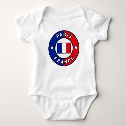 Paris France Baby Bodysuit