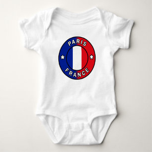 Paris France Baby Bodysuit