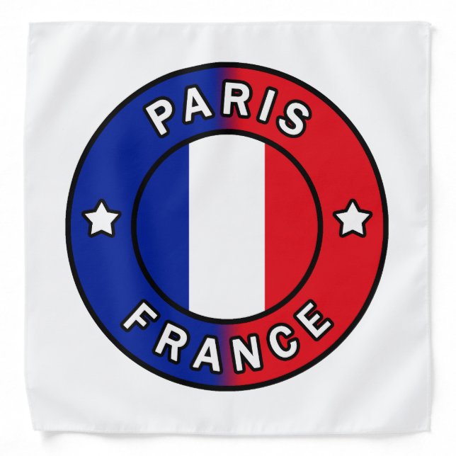 Paris France Bandana (Front)