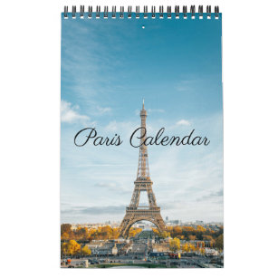 Paris France beautiful photographs Calendar