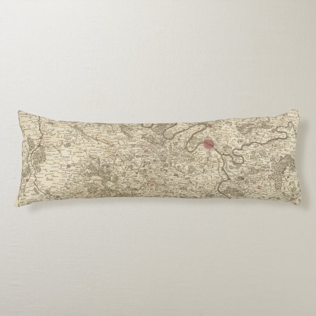 Paris France Body Pillow (Front)