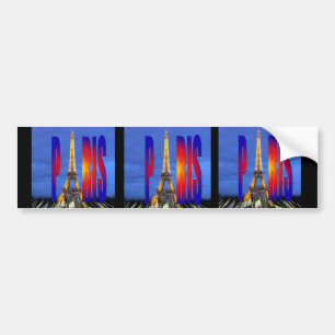 Paris France Bumper Sticker