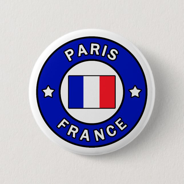 Paris France button (Front)