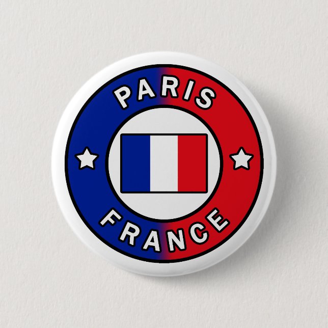 Paris France Button (Front)