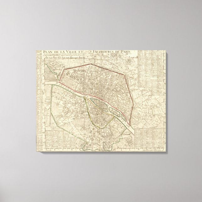 Paris France Canvas Print (Front)