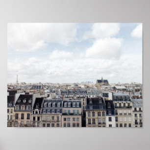 Paris France Cityscape Poster
