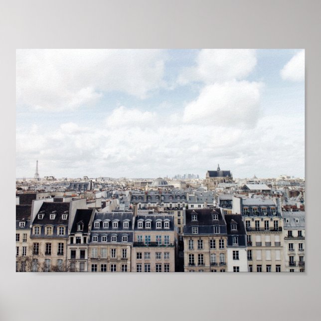 Paris France Cityscape Poster (Front)