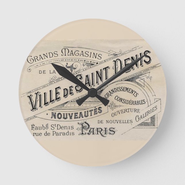 Paris, France Clock (Front)