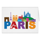 Paris, France | Colorful Typography (Front Horizontal)