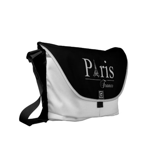Paris France custom messenger bag