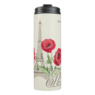 Paris France custom name tumbler