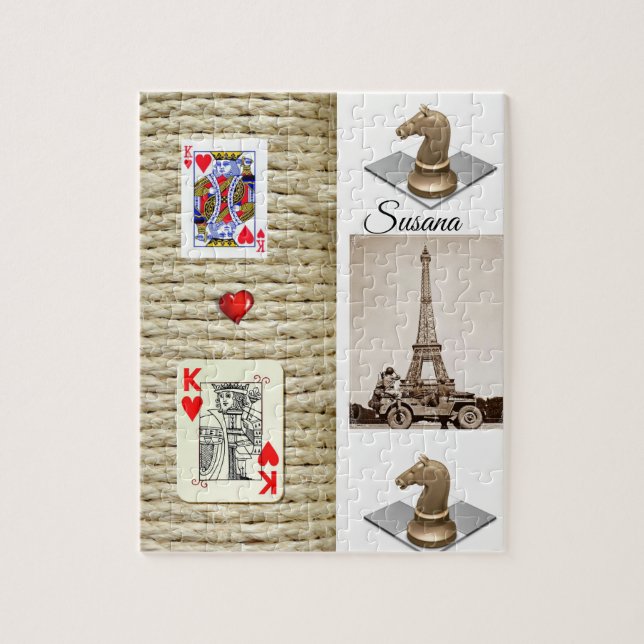 Paris France  Decorative Jigsaw Puzzle (Vertical)