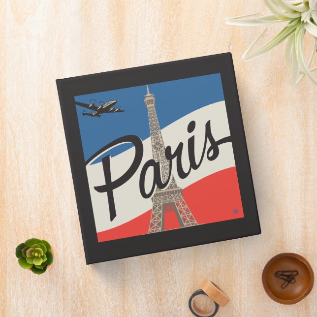 Paris France | Eiffel Tower 3 Ring Binder (In Situ)