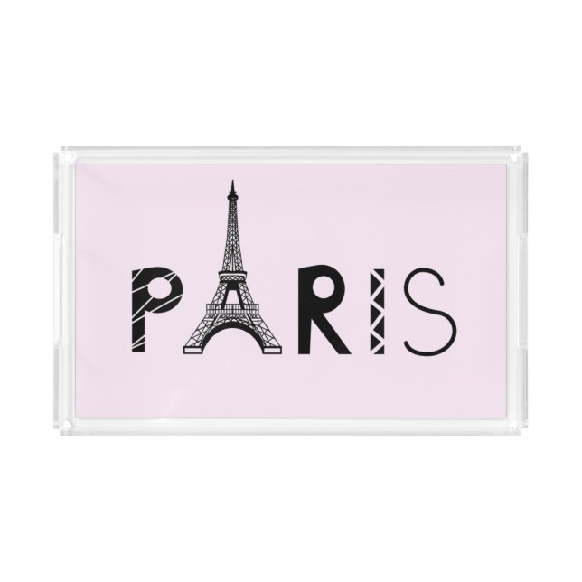 Paris, France | Eiffel Tower Acrylic Tray (Front)