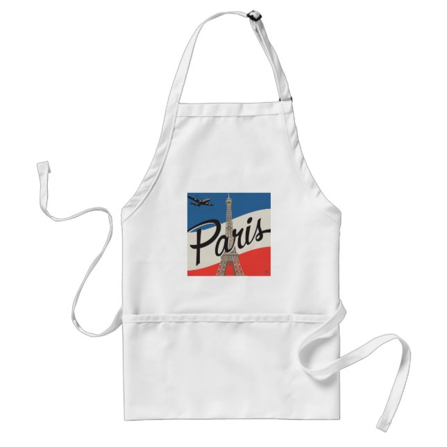 Paris France | Eiffel Tower Adult Apron (Front)