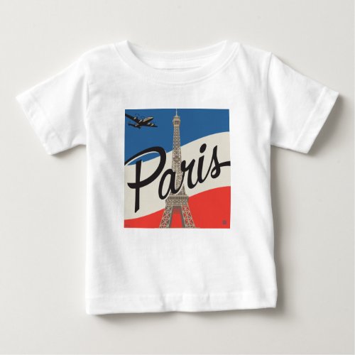 Paris France  Eiffel Tower Baby T_Shirt