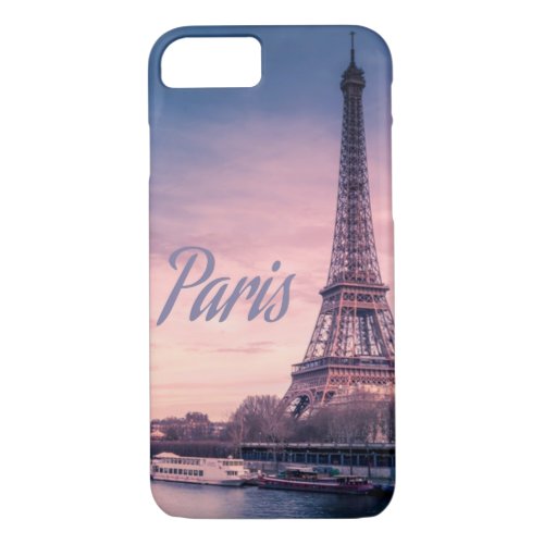 Paris France eiffel tower iPhone 87 Case