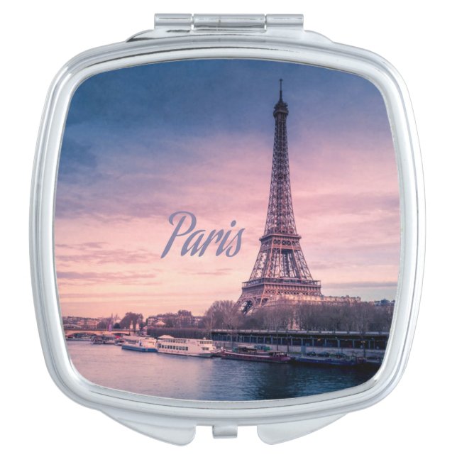 Paris France eiffel tower Compact Mirror (Front)