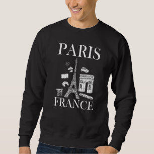 Paris France Eiffel Tower French Beautiful Paris P Sweatshirt