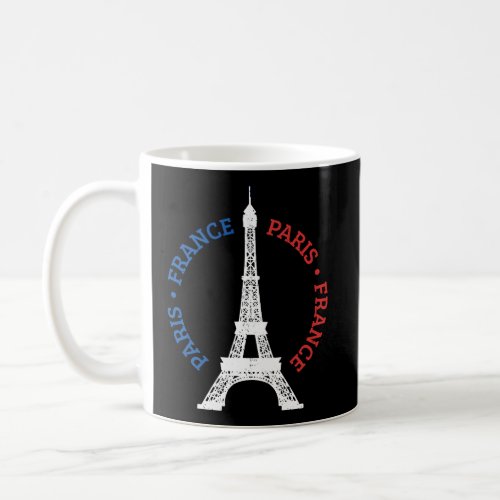 Paris France Eiffel Tower French Flag Souvenir Gif Coffee Mug