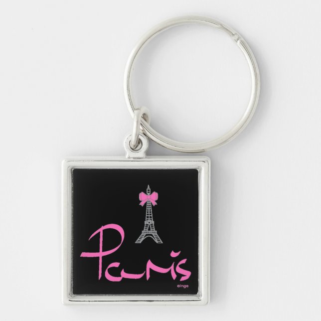 Paris,-France, Eiffel Tower, French Keychain (Front)