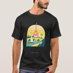 Paris France Eiffel Tower French Souvenir T-Shirt