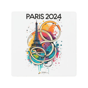 Paris France Eiffel Tower Gift Metal Print