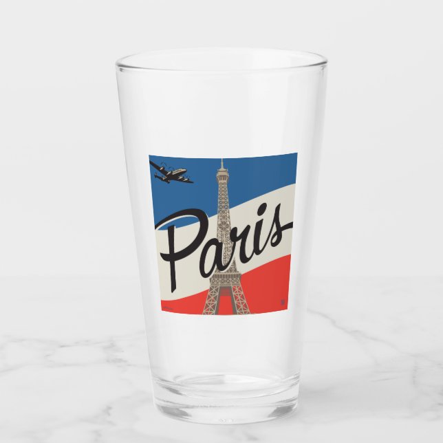Paris France | Eiffel Tower Glass (Front)
