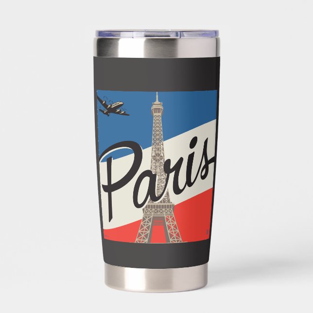 Paris France | Eiffel Tower Insulated Tumbler (Front)