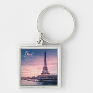 Paris France eiffel tower Keychain