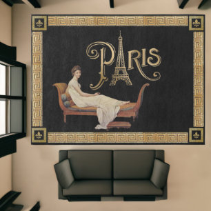 Paris, France Eiffel Tower, Lady Recamier Area Rug