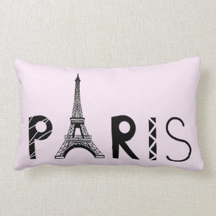 Paris, France Eiffel Tower Lumbar Pillow