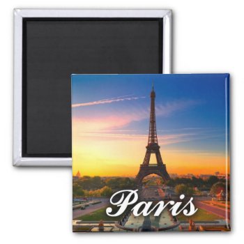 Paris  France - Eiffel Tower Magnet by MonsterSmash at Zazzle
