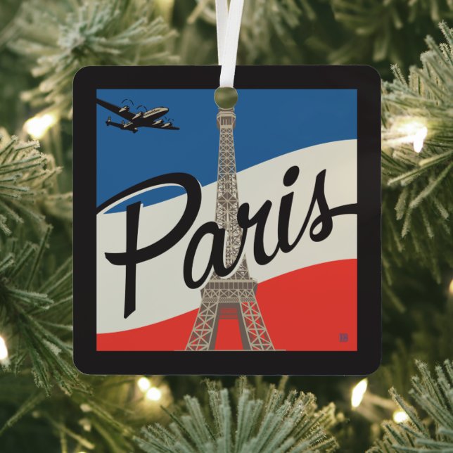 Paris France | Eiffel Tower Metal Ornament (Insitu)
