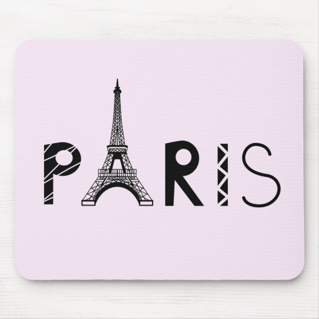 Paris, France | Eiffel Tower Mouse Pad (Front)