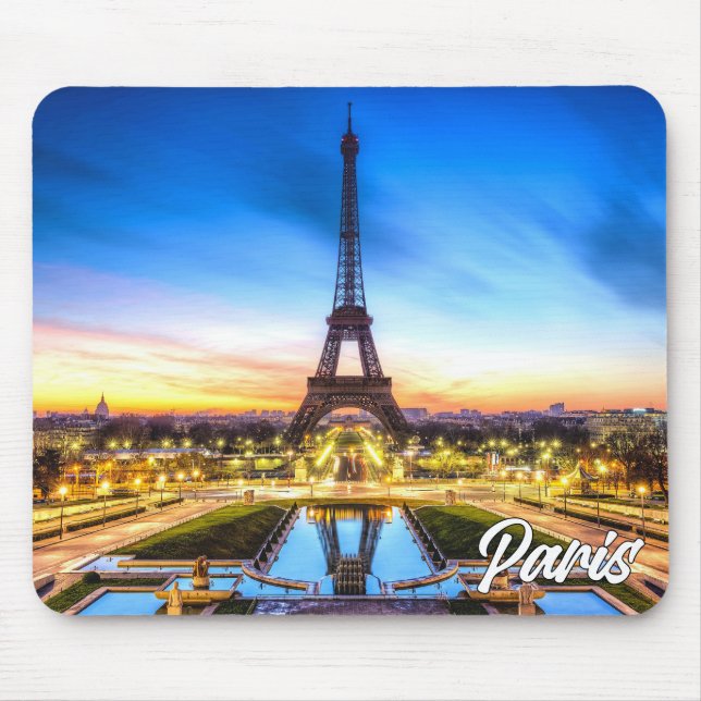 Paris, France | Eiffel Tower Mouse Pad (Front)