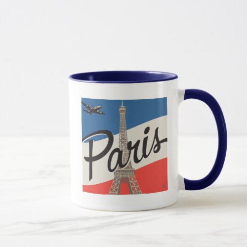 Paris France  Eiffel Tower Mug