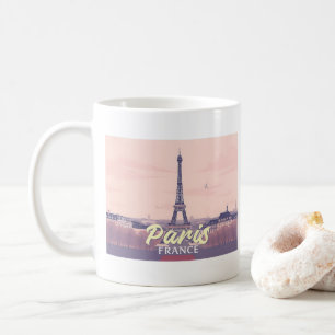 Paris France Eiffel Tower Pastel Travel Design Coffee Mug
