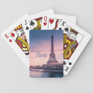 Paris France eiffel tower Playing Cards