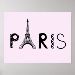 Paris, France | Eiffel Tower Poster