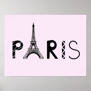 Paris, France Eiffel Tower Poster