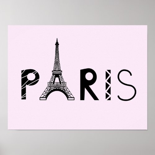 Paris France  Eiffel Tower Poster