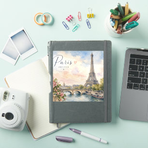 Paris France Eiffel Tower river seine  Sticker