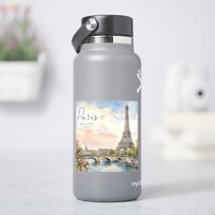 Paris France Eiffel Tower river seine  Sticker