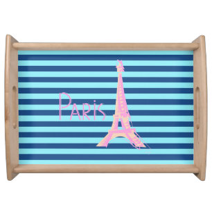 Paris, France & Eiffel Tower Serving Tray