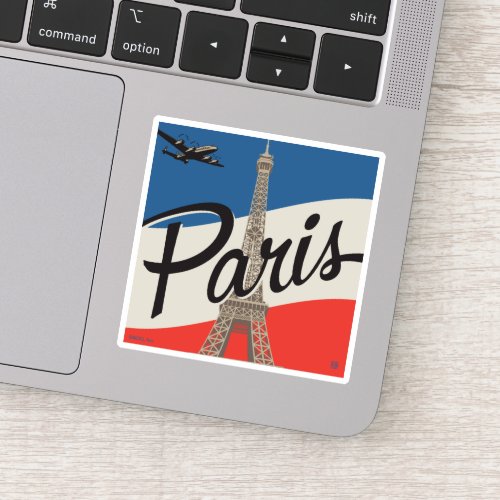Paris France  Eiffel Tower Sticker