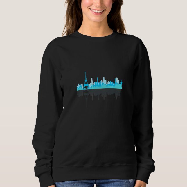 Paris France Eiffel Tower Sweatshirt (Front)