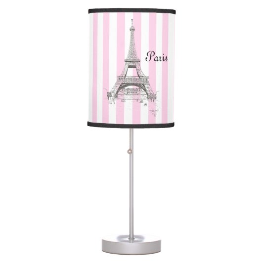 Paris France Eiffel Tower Table Lamp (Front)