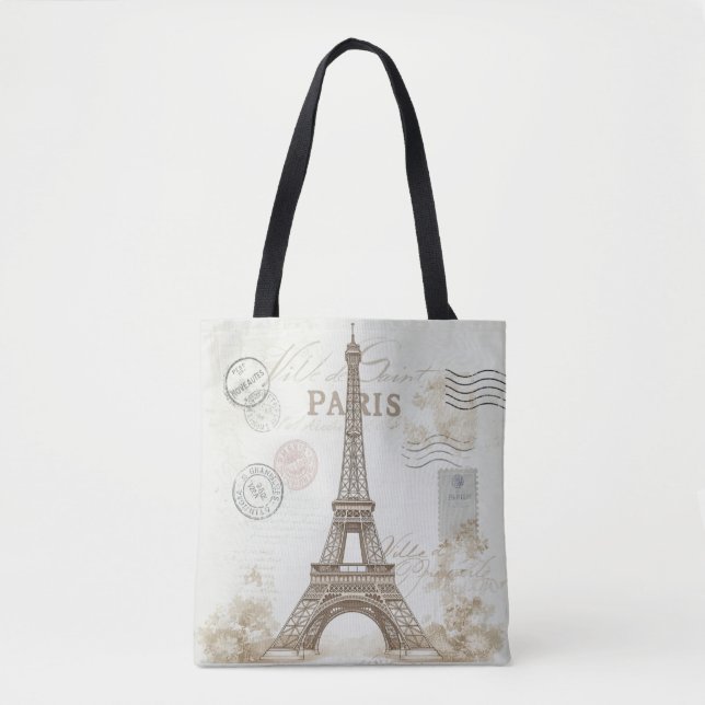 Paris France Eiffel Tower  Tote Bag (Front)