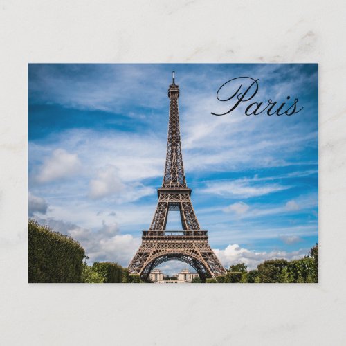 Paris France _  Eiffel tower Travel Postcard